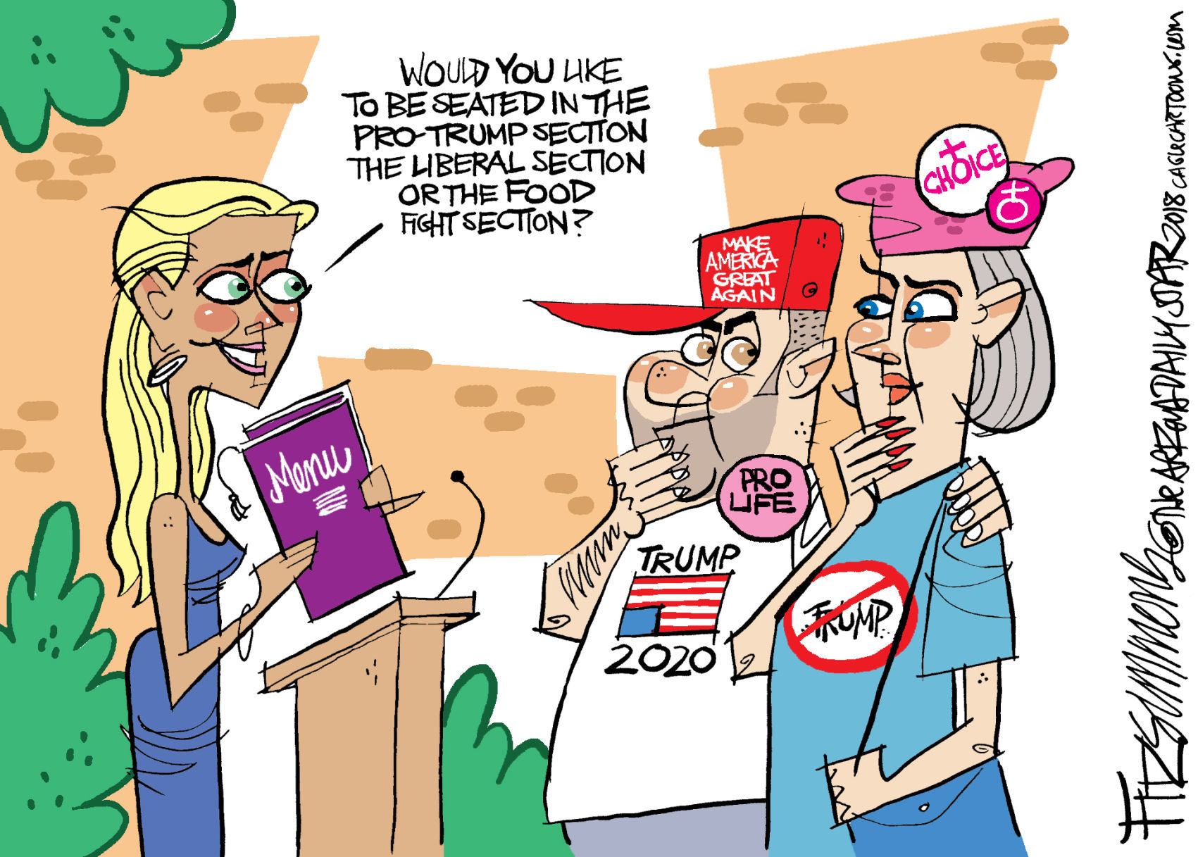 Daily Fitz Cartoon: Partisans